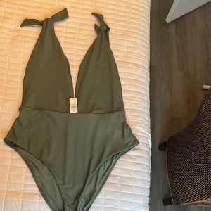 Aerie Deep Plunge one piece swimsuit XL